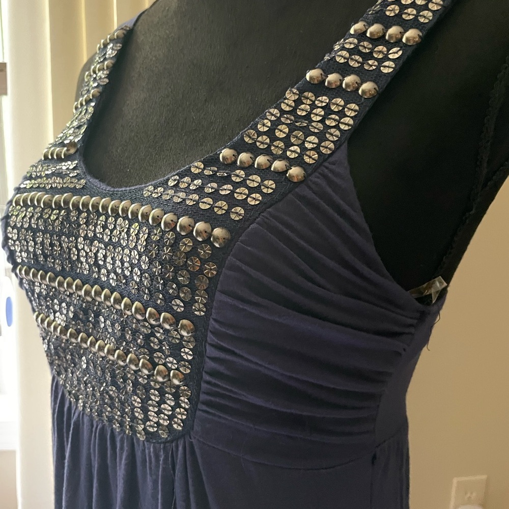 Soprano Maxi Dress with Studs & Sequins Bodice - Picture 3 of 7